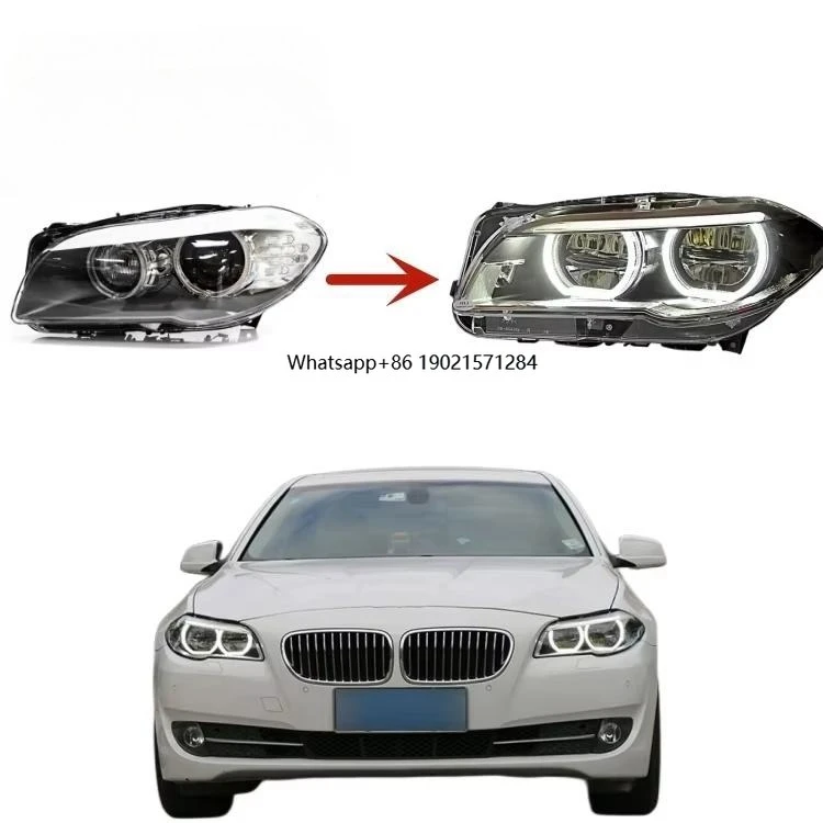 

Светодиодные фары для BMW F10, обновленные до 5 серии, светодиодные ежедневные ходовые огни Angel Eyes 2010 2012 2013 2014