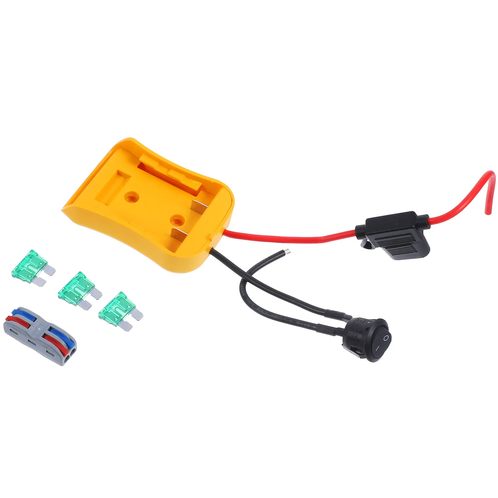 

Пластиковый адаптер-коннектор для аккумуляторов, совместимый с двигателями постоянного тока 144В, 18В, 20В, для замены адаптера питания колесных двигателей DIY