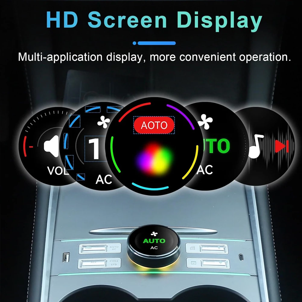 

AC Control & Passenger Seat Control USB Type C Smart Center Control Expansion Dock Station for Tesla Model Y Model 3 2021-2024