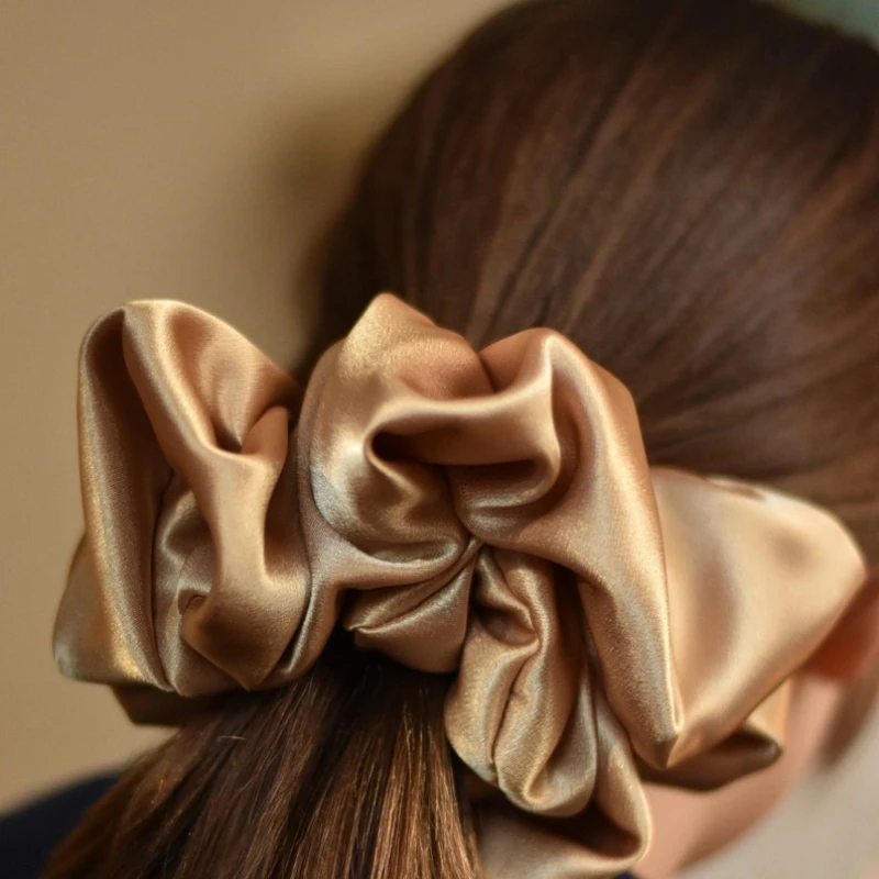 7 Inch Jumbo Oversized Scrunchies Bow Huge Big Rubber Hair Ties Elastic Hair Bands Girs Ponytail Holder Women Hair Accessories