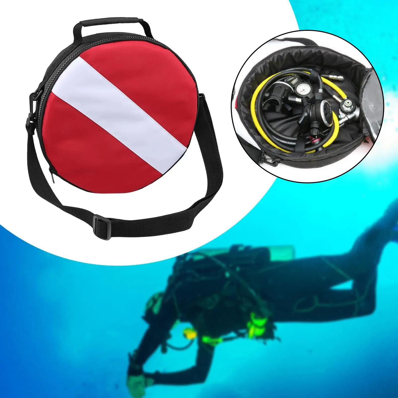 

Сумка для дайвинга, для водных видов спорта, для снорклинга, со встроенным карманом из ПВХ, прочные аксессуары для плавания