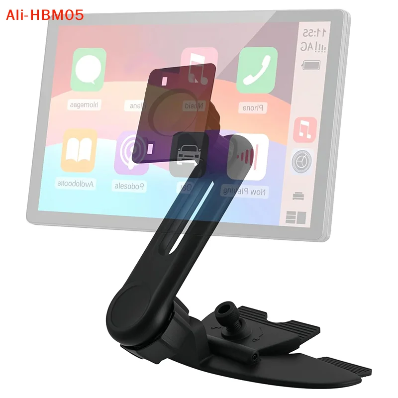 (HB05)CD Slot Mount For Carplay Screen 17mm Ball For Cell Phone In-Car 4