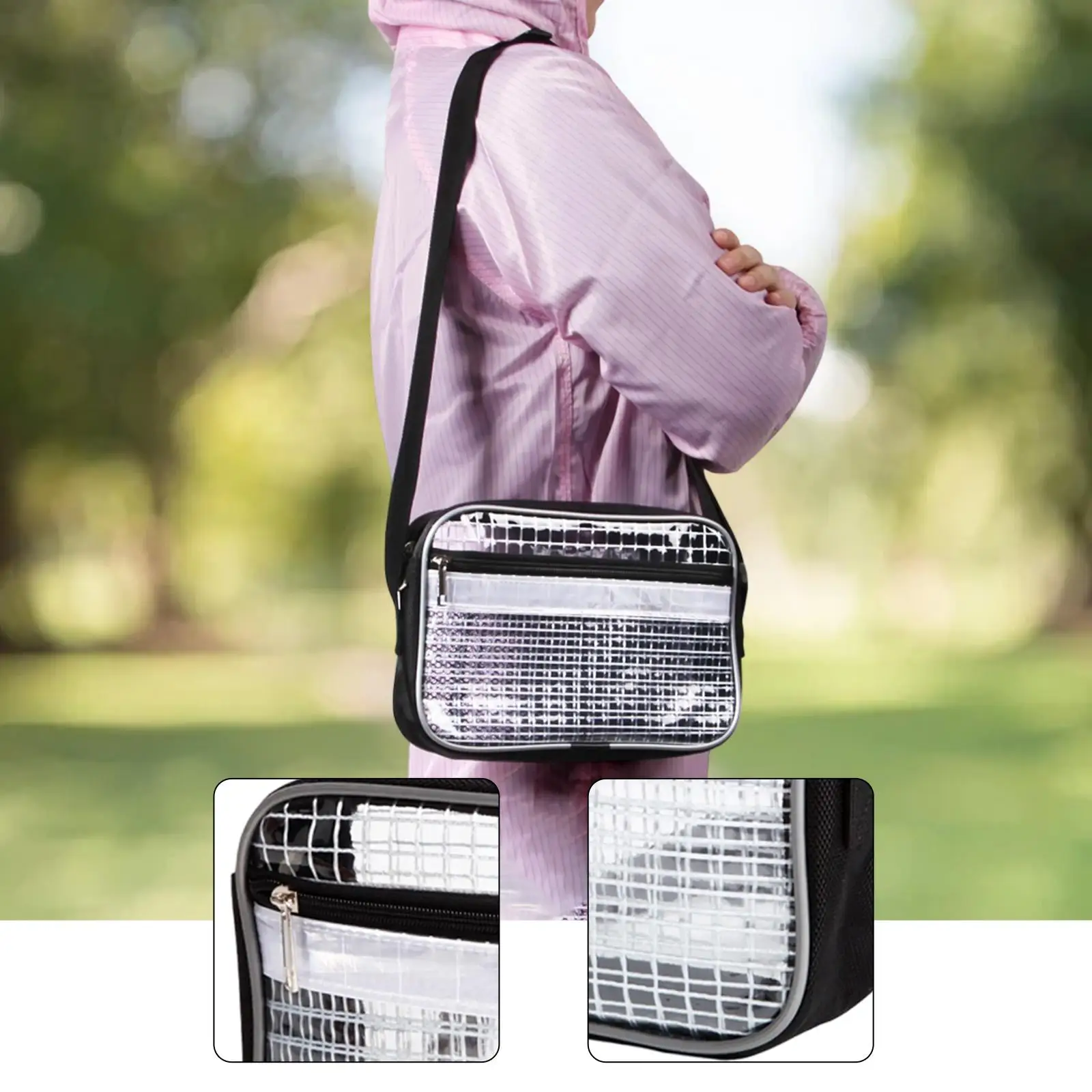 

Сумка для инструментов 10-дюймовая многофункциональная сумка для инженера из ПВХ для чистых помещений, прозрачная поясная сумка, сумка для инструментов для технического ремонта промышленной работы