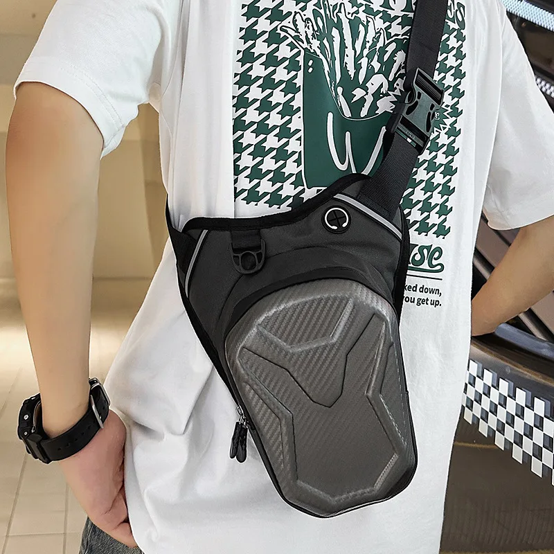 حقيبة خصر جديدة لساق الدراجات النارية لعام 2025 للرجال، حزمة حبال كروس لركوب الدراجات، حزمة الفخذ الرياضية الخارجية، بسيطة وعملية ​