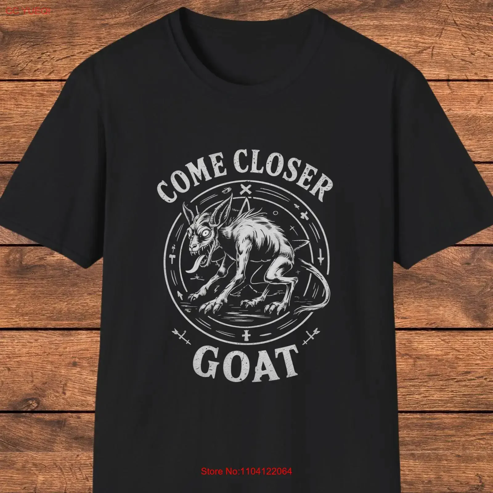 Occult Chupacabra T Shirt Vintage Horror Cryptid Monster vintage Washed Soft graphic Unisex Top For Everyday Wear streetwear