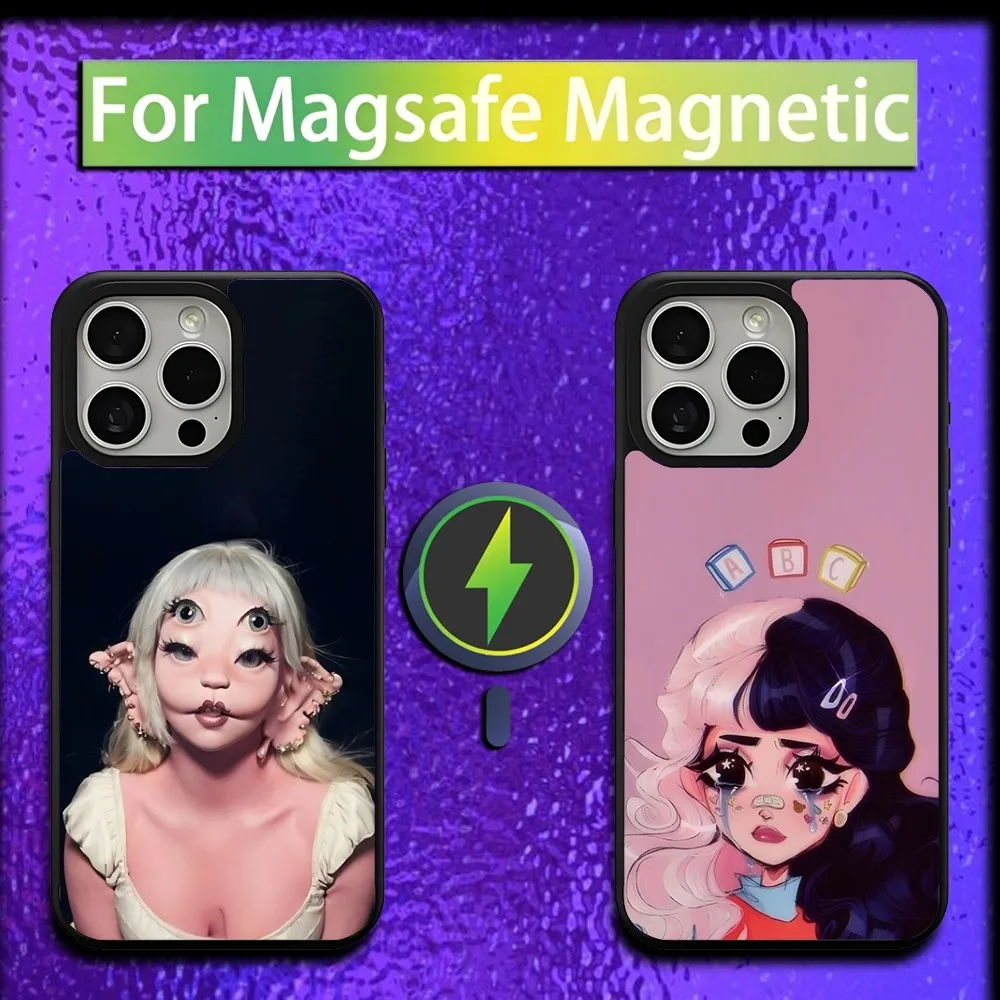 

M-Melanie Martinez Singer Phone Case For iPhone 16,15,14,13,12,11,Plus,Pro,Max,Mini Magsafe Magnetic Wireless Charging