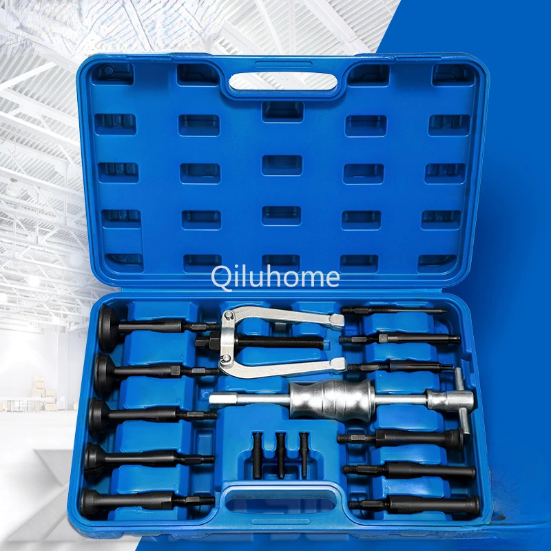 

16 piece bore bearing puller sliding hammer set and remove puller bearing extractor automotive repair tool