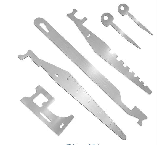 6pcs Multifunctional Stainless Steel Lock Lever Tool, Firefighter Multi-Purpose Lever Emergency Rescue Tool Set
