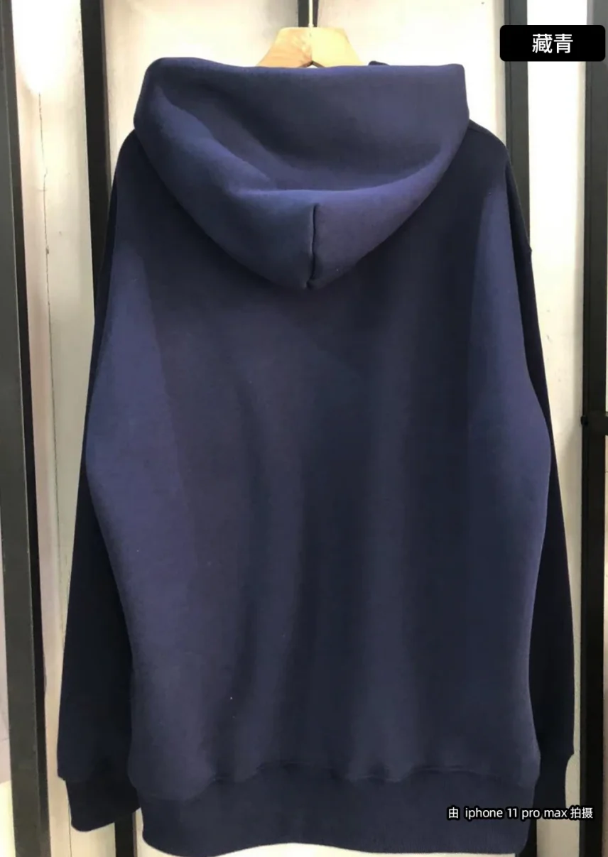 Hoodie de algodão em branco para homens e mulheres, streetwear grosso de lã, qualidade Premium, algodão oversize, 500g