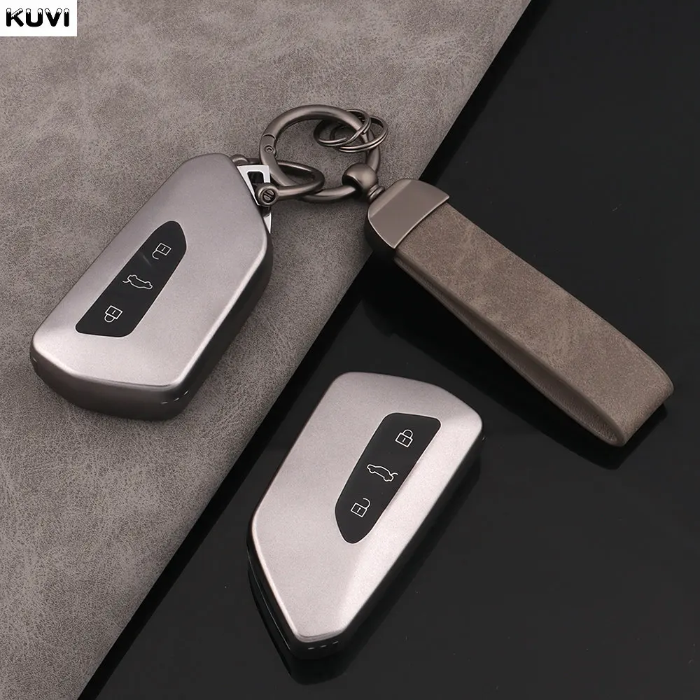 3 Buttons Car Key Case Fob Cover For VW Volkswagen Golf 8 Mk8 MK4 2020 2021 GTI GTD R ID3 ID4 MK4 Skoda Cupra Formentor Tarraco