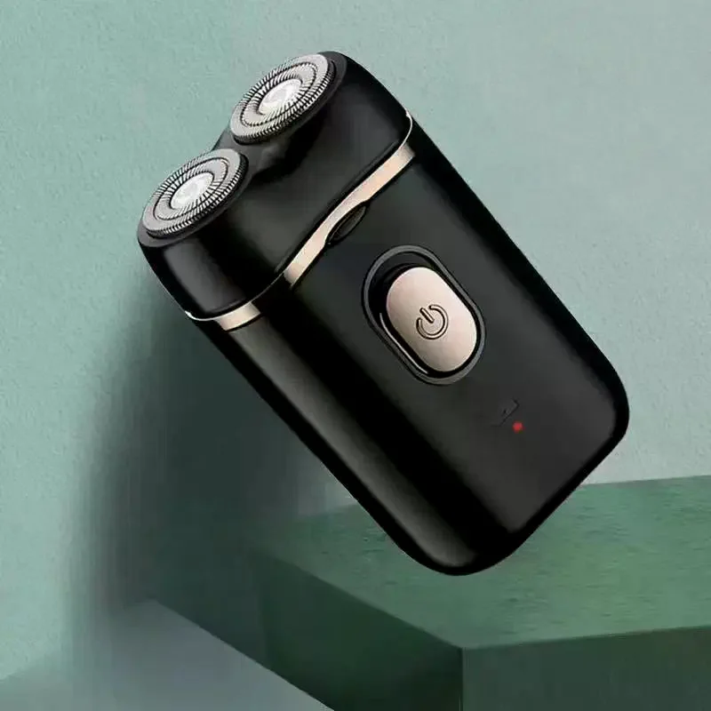 1 Set Usb Rechargeable Portable Electric Shaver Men Shaving Tool Waterproof Mini Travel Rotary Razor
