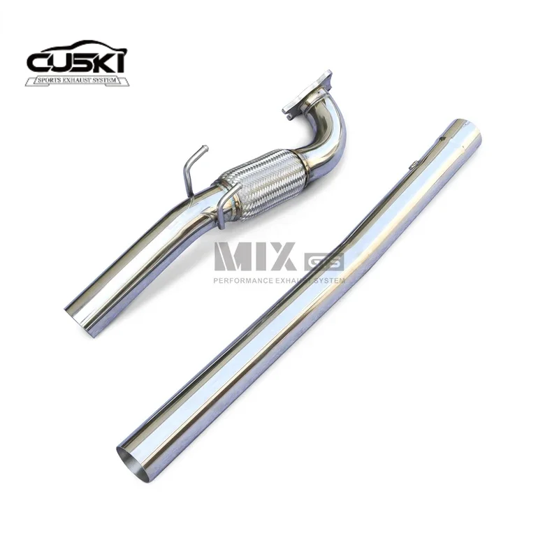 High quality Stainless Steel NO Cat exhaust downpipe  for 2006-2009 Volkswagen Golf 5 GTI 2.0T Automobile Exhaust Modification