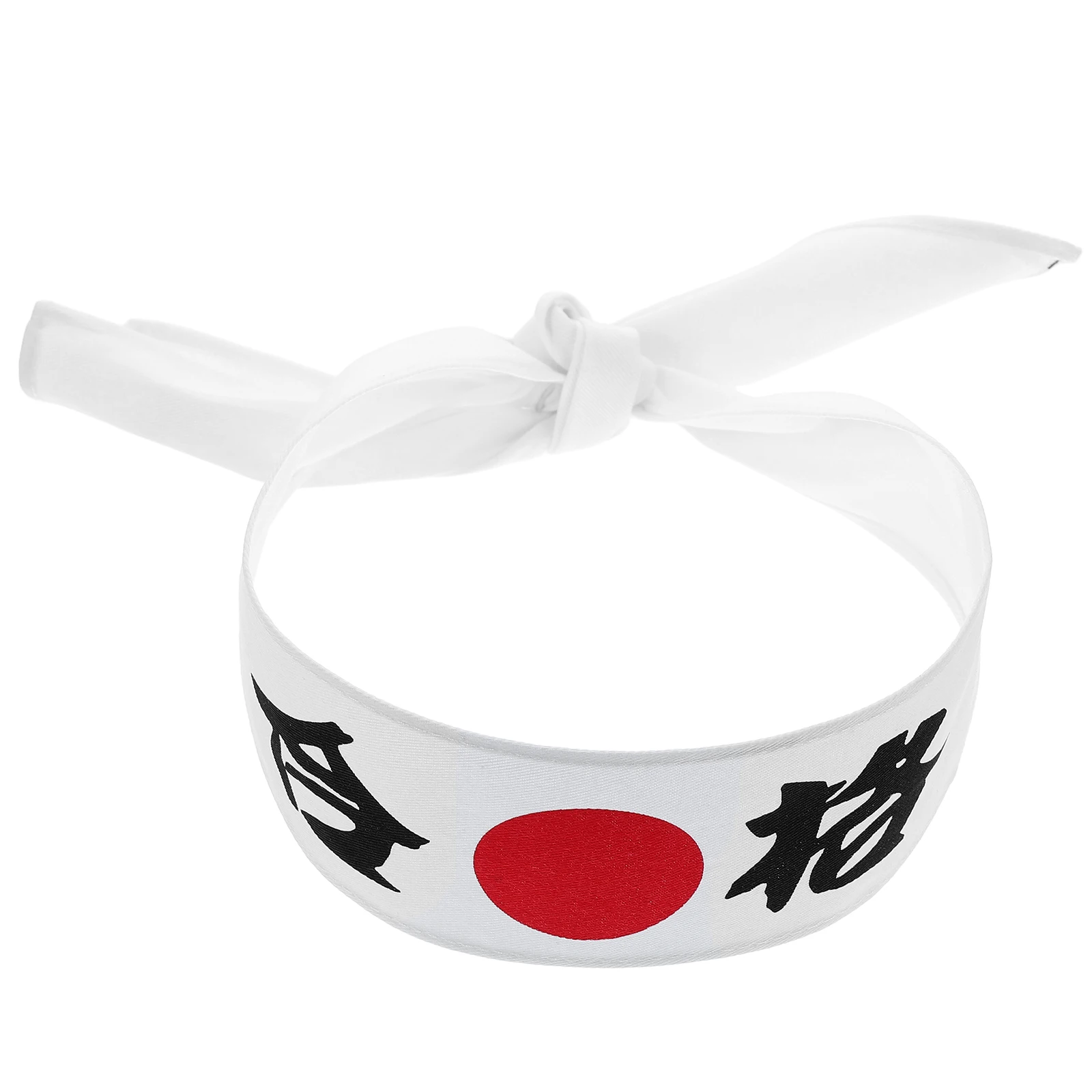 

Japanese Headband Samurai Costume Kanji Print Sweatband Chef Hairband Wrap Sport Workout Bandana Party Favor Dragon Karate
