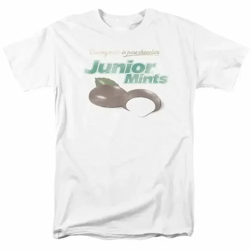Junior Mints Logo T Shirt Mens Licensed Mint Chocolate Candy White