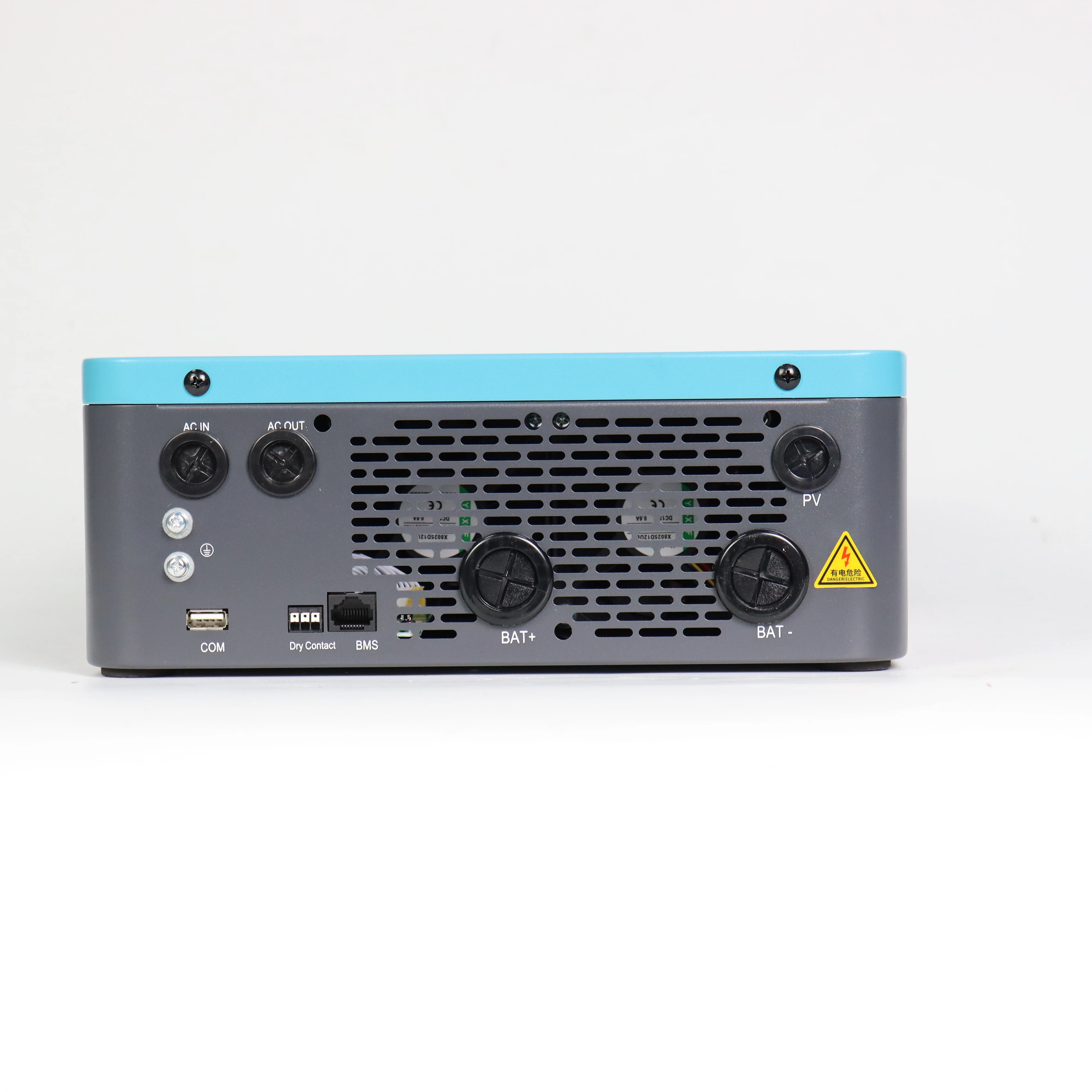 HE200 220V Hybrid Solar Inverter 3.6kW 24V On-Off Grid Dual Pure Sine Wave MPPT Inverter IP21 98% Efficiency LCD Display