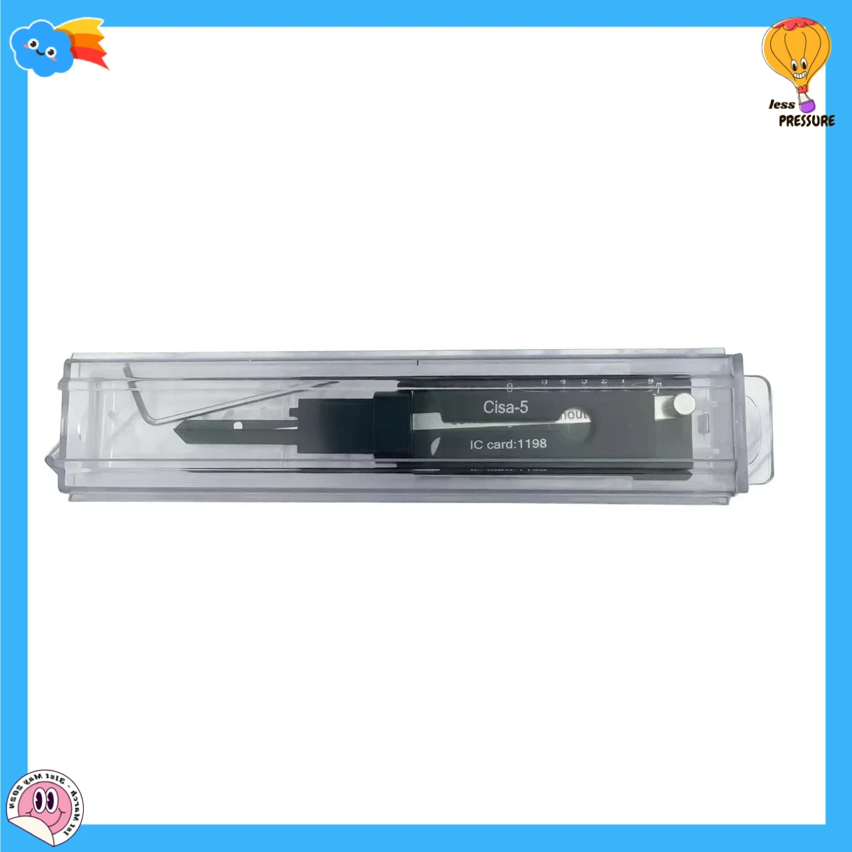 Yale-6 Yale-5 CISA-5 Lishi 2 في 1 لقفل الأسطوانة لإيطاليا CISA1198 وEuro Yale244 UK Yale-5 PIN Keyway Lock Picking Kit #1