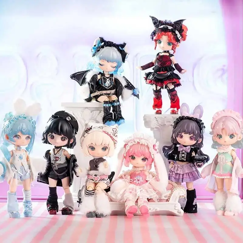 Lilolo Binary Sweetheart Mobile Doll Series Trendy Handmade Bjd Action Figure 12 punti Blind Box Ornament Simpatico giocattolo da collezione