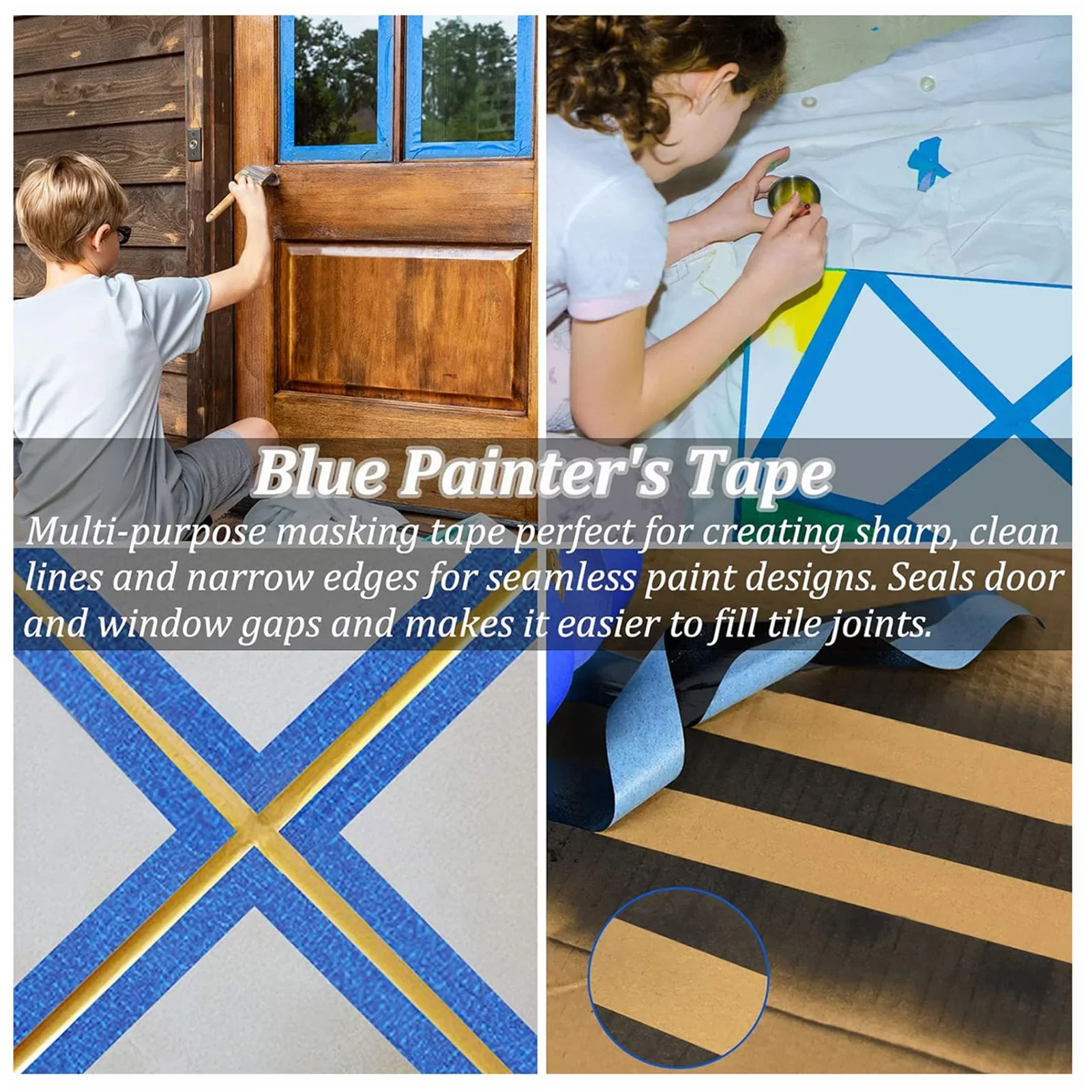 Painter Tape Applicator Masking Paint Tape Applicator Portable Masking Paint Tape Dispenser Cutter for Painting Trim Door Frames