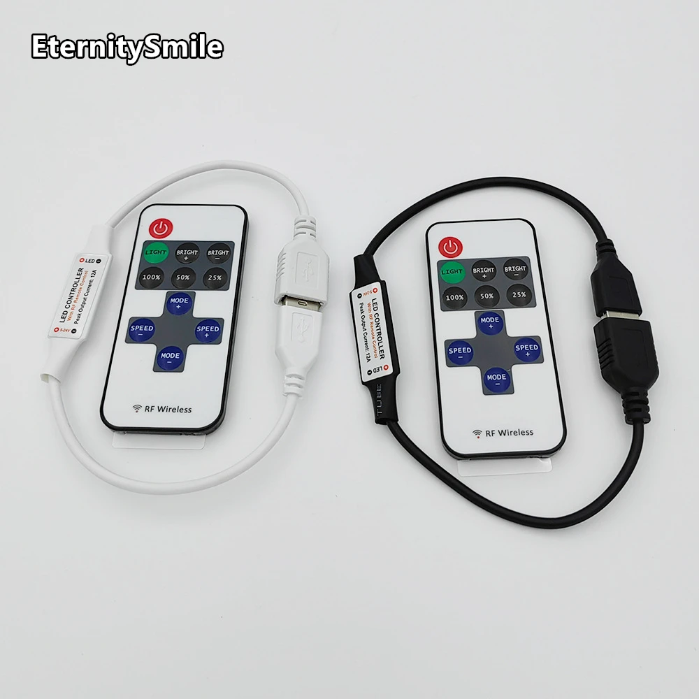 DC5V usb interface 11 key rf wireless single color led dimmer brightness adjustable controller led strip home decoration