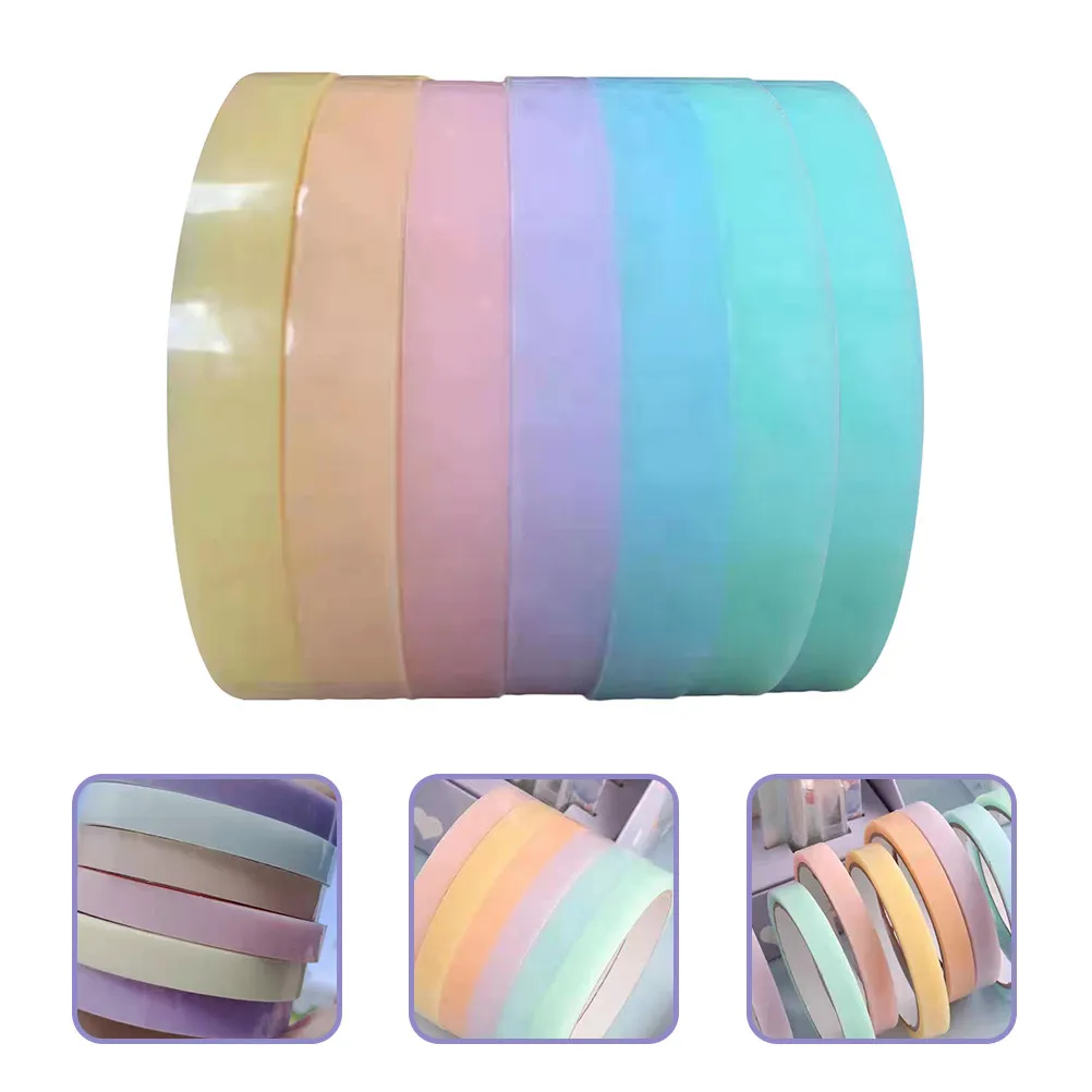 

7 рулонов цветной маскирующей ленты для изготовления липких шариков, сенсорных антистресс-игр своими руками, для детей и совместных занятий родителей с детьми, двусторонняя