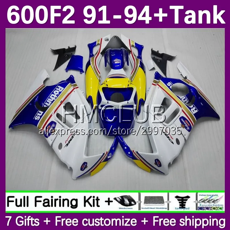 Fairing +Tank For HONDA CBR600 CBR 600F2 600 F2 FS CC 1No.322 CBR600F2 1991 1992 1993 1994 CBR600FS 91 92 93 94 Body Rot Black