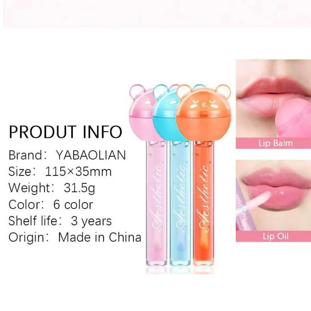 Hoge kwaliteit waterdichte Lollipop lippenbalsem Langdurige 2-in-1 Moisturizer Candy Lipglazes Lipstick