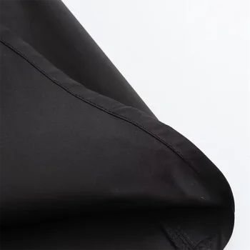 Black High-Waist A-Line Maxi Skirt 6 Mooyufon 2025 Women's temperament versatile loose and casual solid color high waisted skirt medium length A-line skirt 6