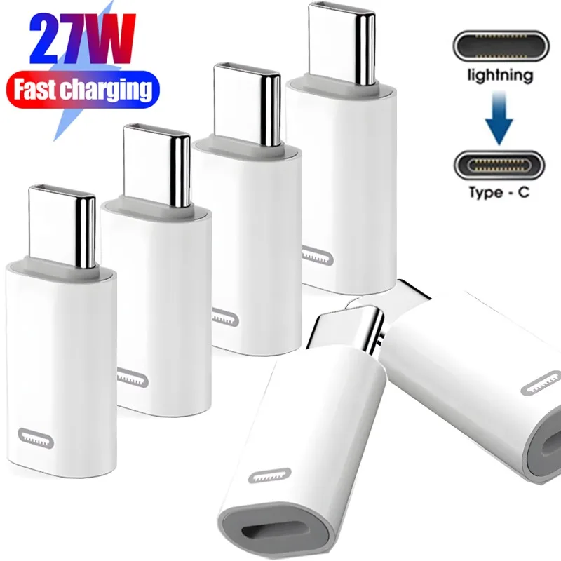 

10-1Pcs IOS Female To Type C C Male Adapter PD27W Fast Charging High-speed Data Transfer Converters for IPhone 15 Pro Max Plus