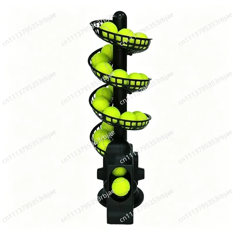 TS02 tennis ball throwing machine serve machine tennis multi-ball portable trainer indoor and outdoor
