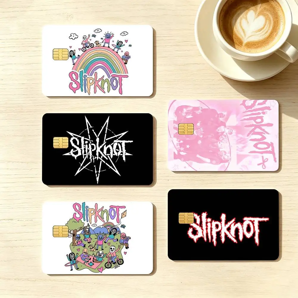 Rock Band S-Slipknots  Credit Card HD Stickers Game Card Decal Small Chip Waterproof Sticker Gift