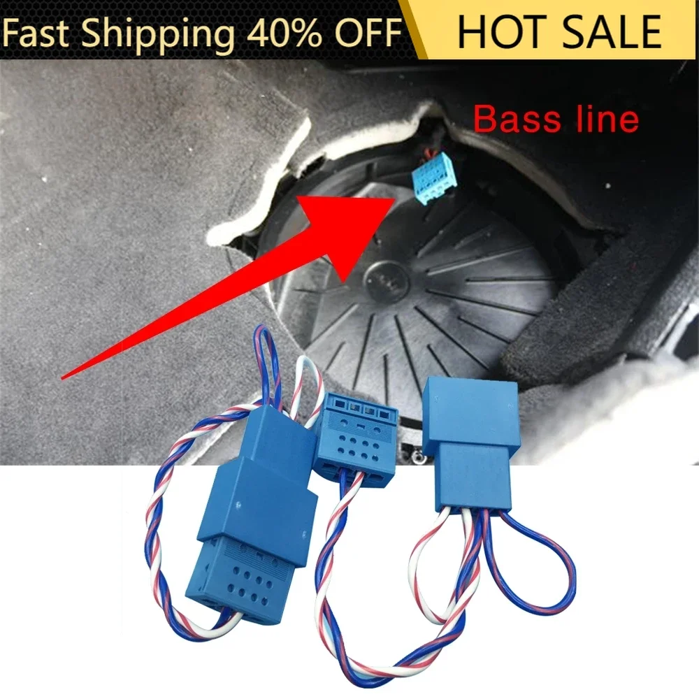 Car subwoofer Wiring fit for BMW G01 G30 E90 E60 F10 F30 F02 F25 speaker adapter horn harness bass low range line cable wires