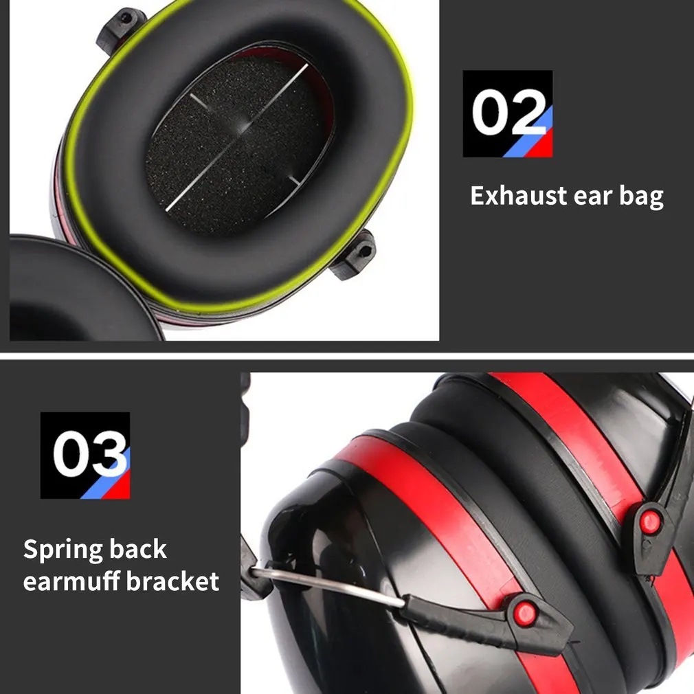 Tactical Earmuffs Anti Noise Hearing Protector Noise Canceling Headphones Hunting Work Study Sleep Ear Protection Shooting