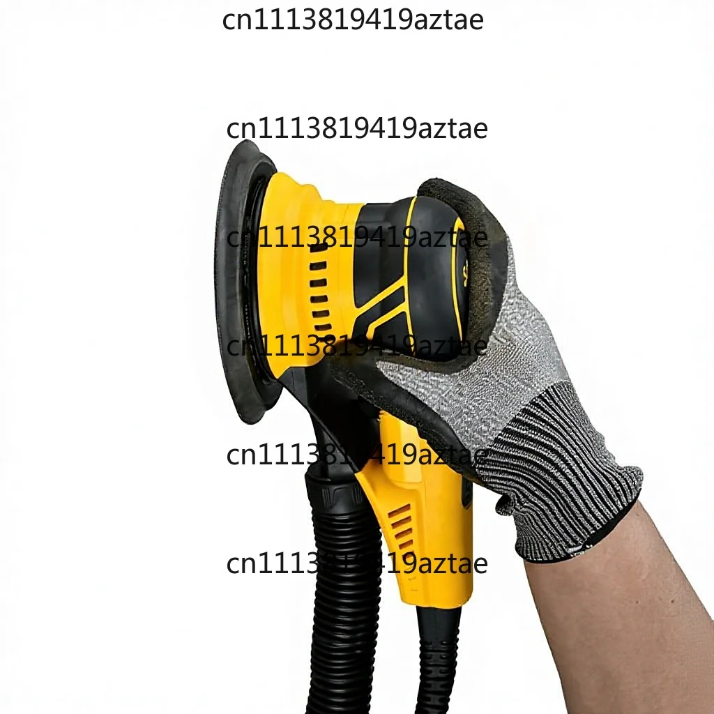 Electric Drywall Sander 350W 150mm Disc 4000-10000r/min Variable Speed Adhesive-Backed Abrasive Orbital Brushless Motor