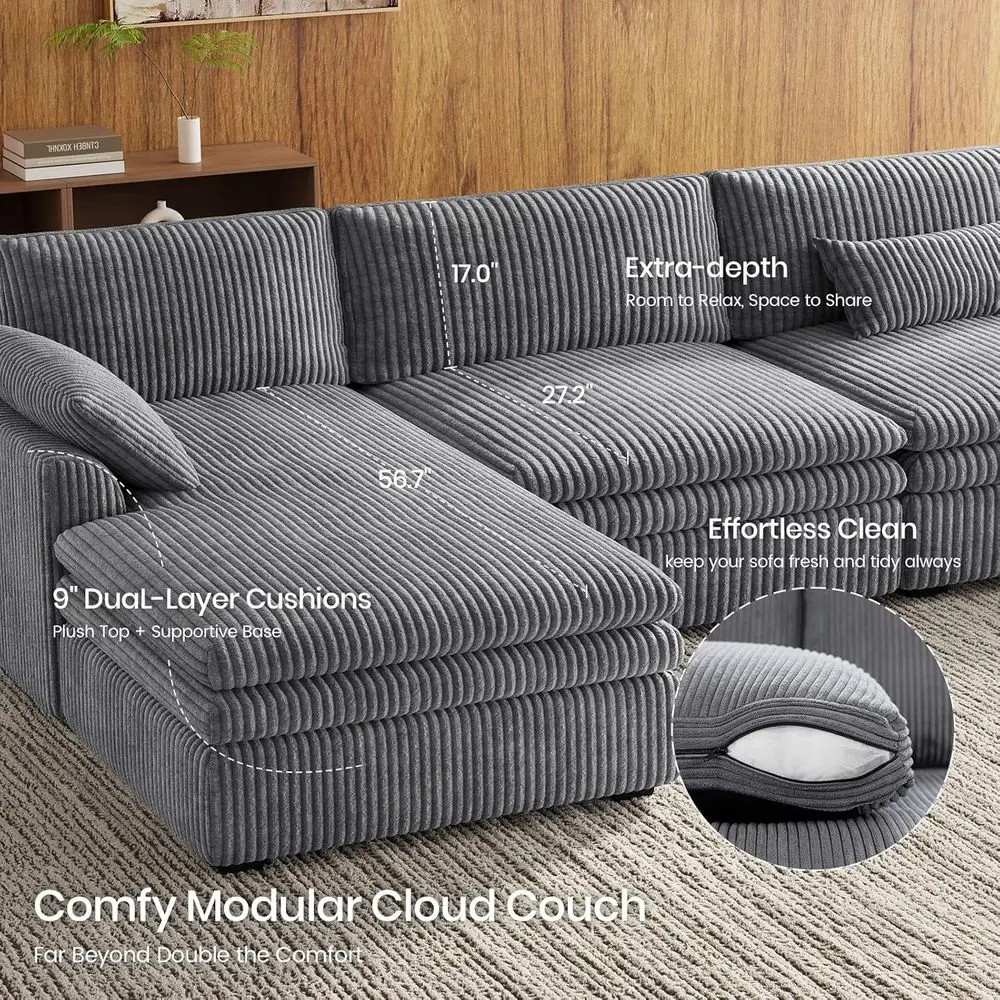 L Shaped Chaise Sofa 3