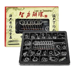 Classic 3D Metal Puzzle Mind rompicapo per adulti giocattoli per bambini Disentanglemen Iron Link Unlock Interlock Game Luban Lock