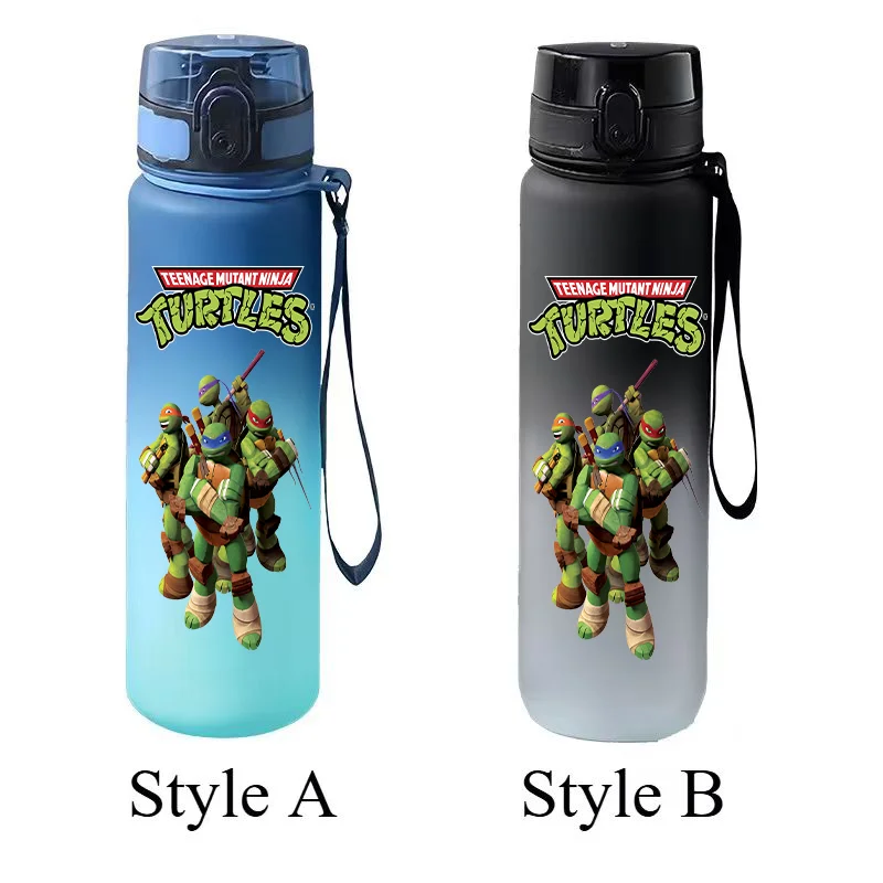 Teenage Mutant Ninja Turtles Gradient Water Bottle Flip Cap Portable Large Capacity Sports Water Cup Children's Gift view 6