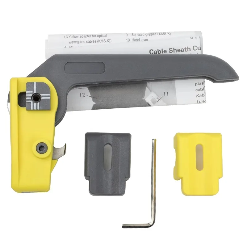 KMS-K เครื่องปอกสายไฟเบอร์ออปติก Longitudinal Optical Cable Jacket Slitter Cable Sheath Cutter