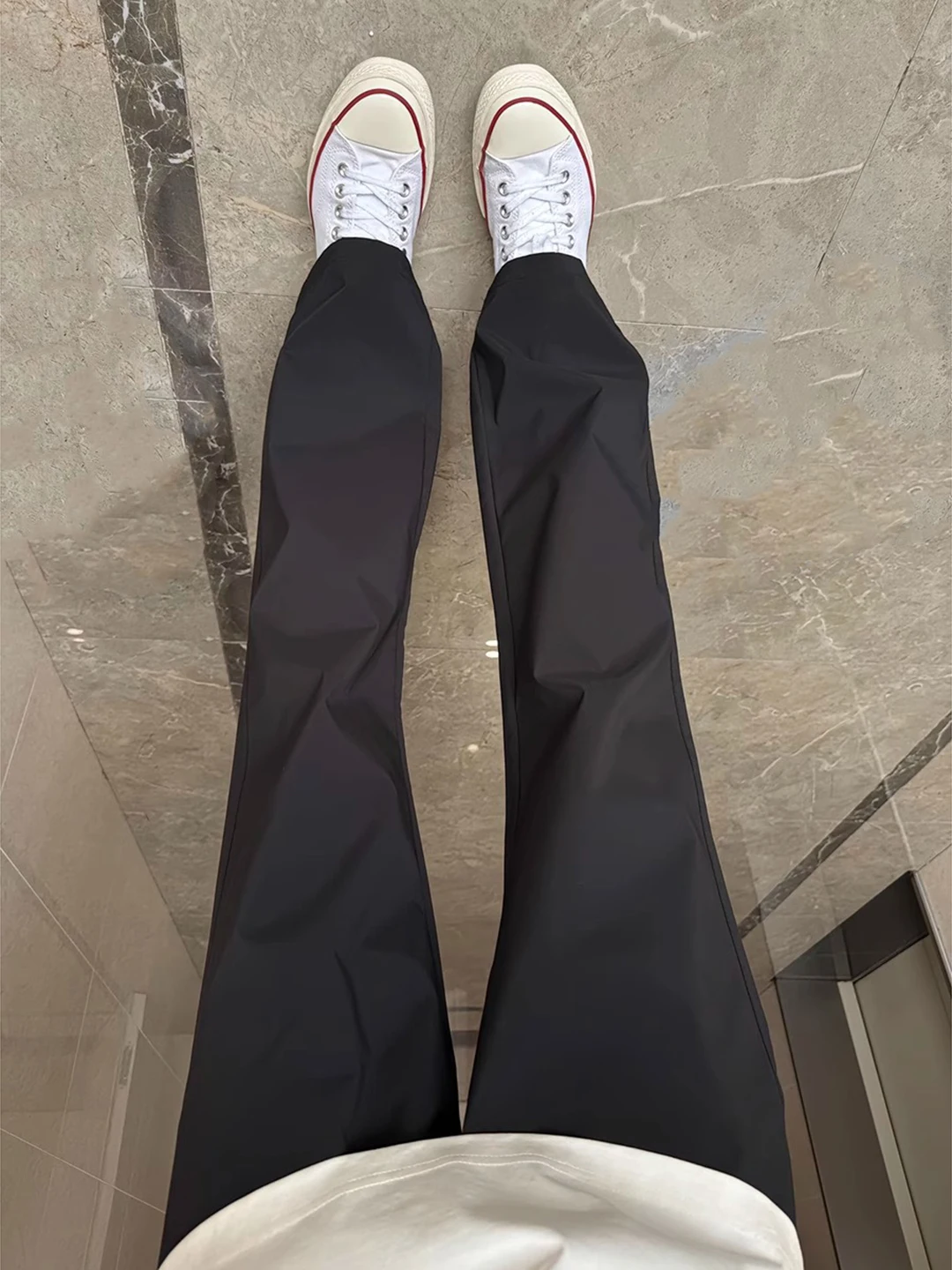 

Outdoor Softell Men's Summer Sport Pants Qui Dry Thin Flared Trousers Casual Straight Leg Pants Low Waist Long Pants