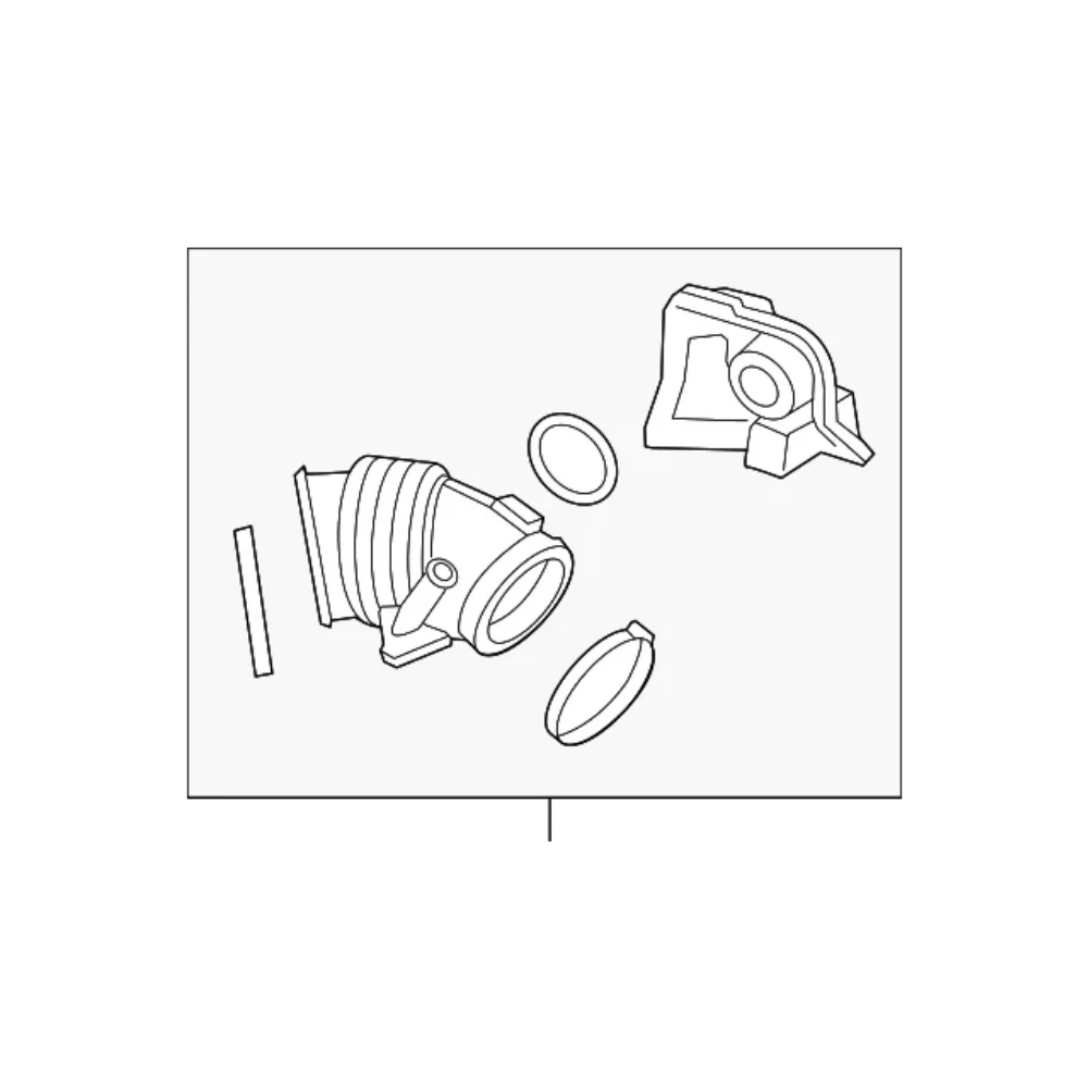 

Автомобильный сменный черный шланг воздушного фильтра из АБС-пластика для замены воздушного фильтра