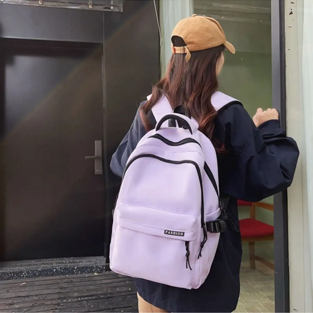 Large Capacity Students School Bag Simple Multifunctional Travel Backpack Waterproof Small Fresh Shoulders Bag For Women Man