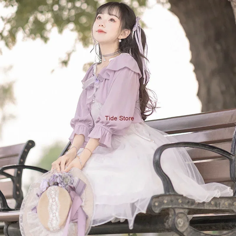 [Sniffing the Rose]Spring/summer New Product Chinese Style Han Element Improved Hanfu Lolita Skirt Fairy Dresses