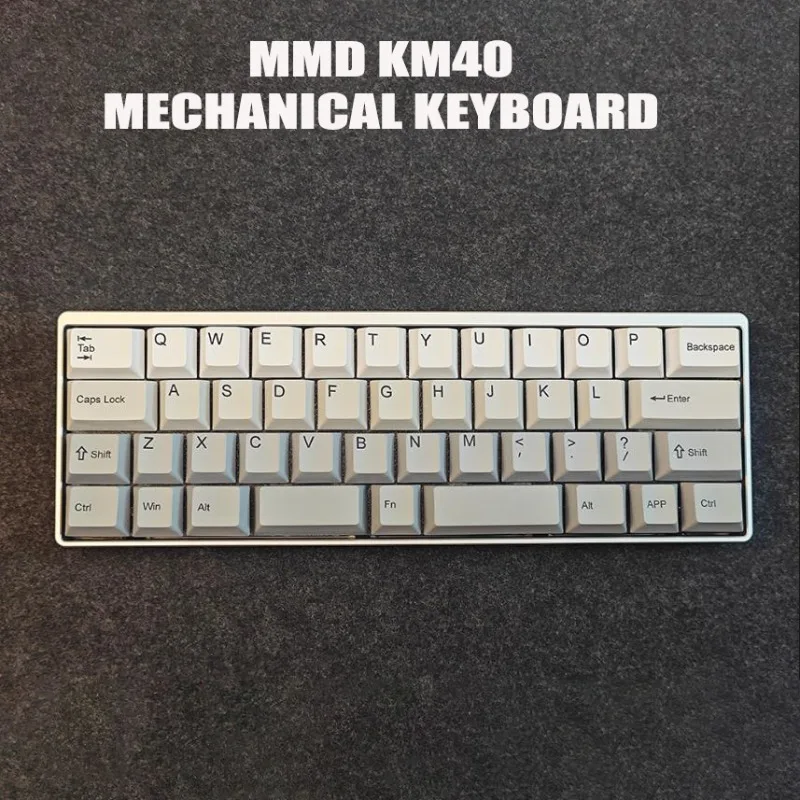 MMD KM40 Mechanical Keyboard Three-Mode 2.4G Wireless Support QMK/VIA Driver 40% Layout Dynamic RGB Game Keyboard Pc Accessories