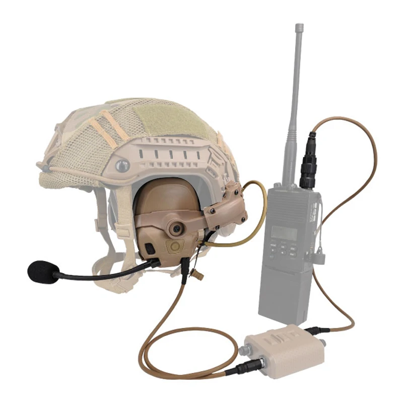 FMA AMP casque PTT Communication KN6 U174/U câble 6 broches pour BF UV-9R HP780 PD680 X1P PD780 PD980 MTP XTS KN QS K connecteur