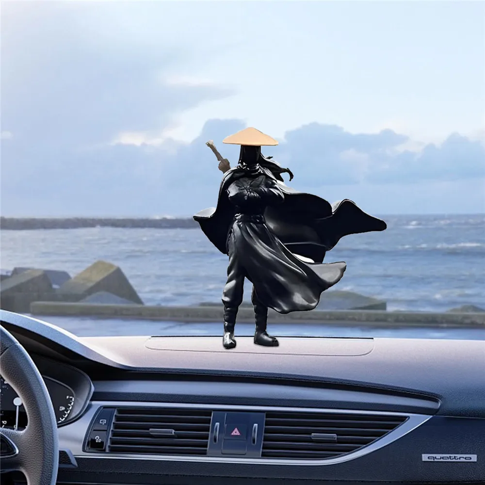 Youxia (Knight-Errant)–For Car Derivemid Chinese Japanese Ronin Car Dashboard Decor Dashboard Ornament Car Dashboard Accessories