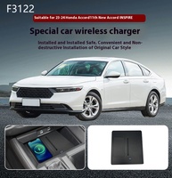 The Latest 15W Wireless charger,Special on-board QI phone fast charging panel Car Accessories For Honda Accord 11 2022-2025