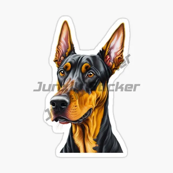 DOBERMAN DOG Sticker Motorcycle Laptop Truck Camper Wall Bicycle PVC Accessories Vinyl Self-adhesive Decals