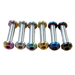 M6x1 Middle Nut Length 18-85mm Ti/Golden/Rainbow/Blue/Black GR5 Titanium Bolts & Rod Nut For Bike Rear Suspension