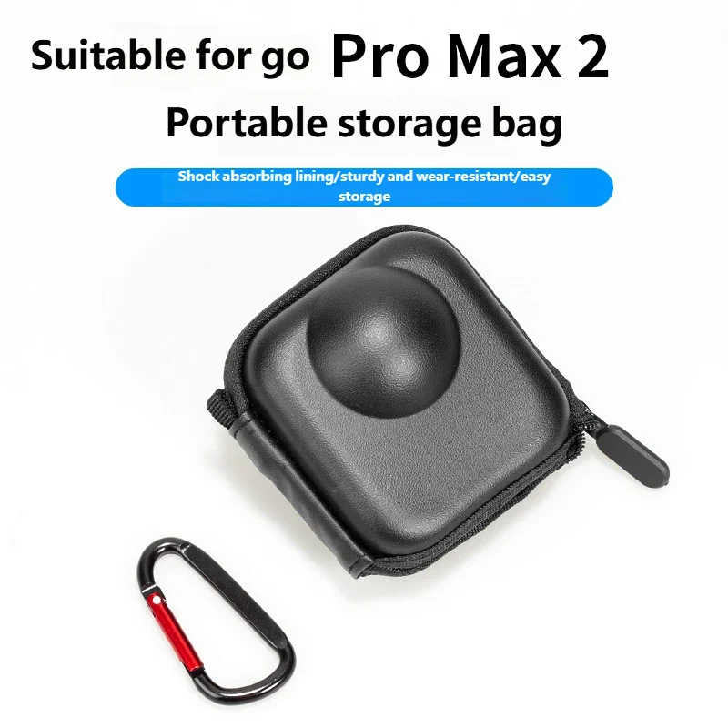 

Mini Portable Protective Carry Case for GoPro Max 2 Lightweight Water Resistant Mini Storage Bag Accessory