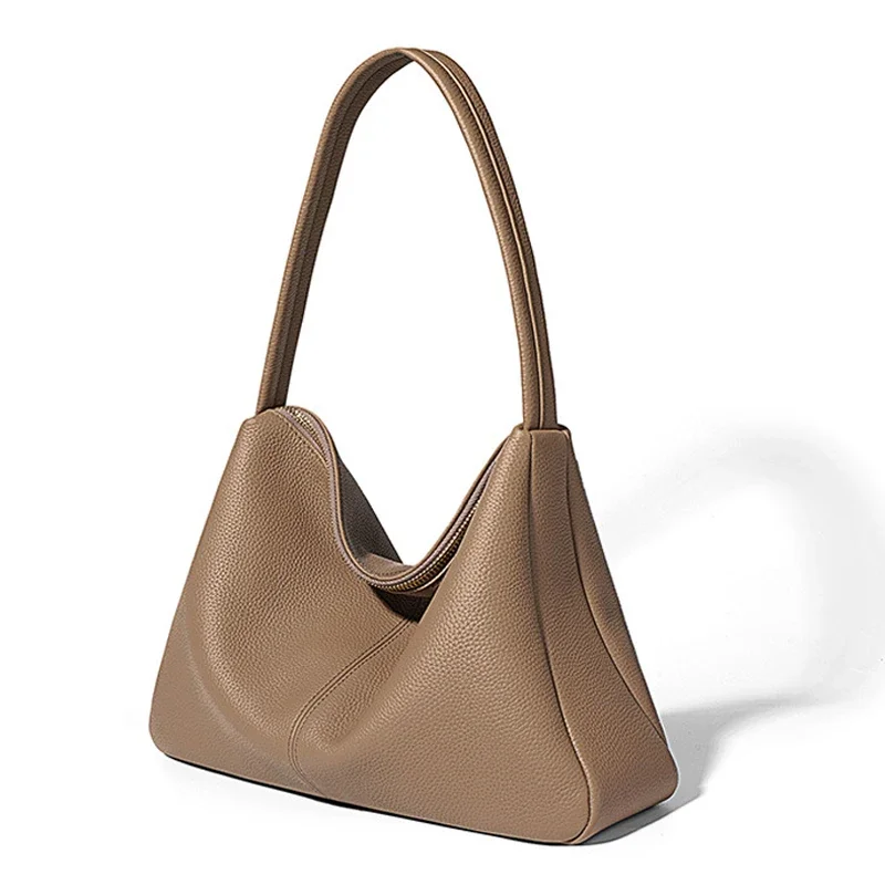 

Genuine Leather Shoulder Bag Soft Pebbled TOGO Leather Designer Luxury Bag for Woman French Calfskin Women's HOBO Bag