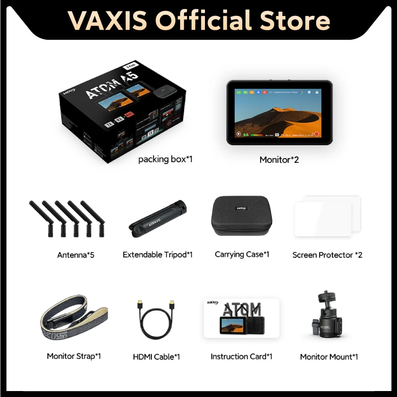 

Vaxis Atom A5 Wireless Monitor Professional Package